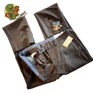 Lauren Ralph Lauren Mens Black Ultraflex Classic Fit Dress Pants 34x34 NWT new